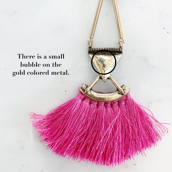 🆑 "Catalina" Earrings || Hot Pink Tassel - Picture 9 of 12